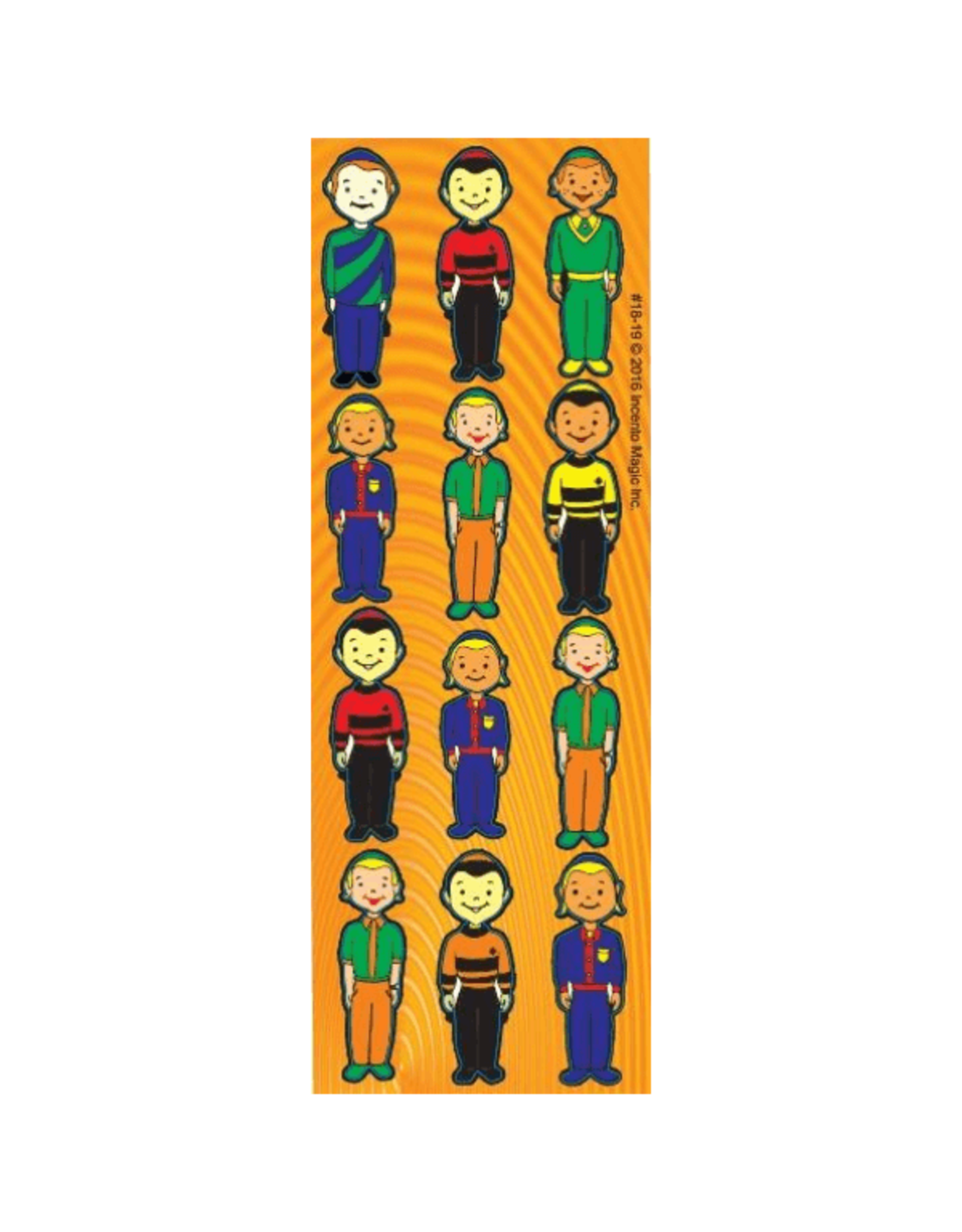 incento magic STICKERS: DIE-CUT  BOYS - 6 SHEETS