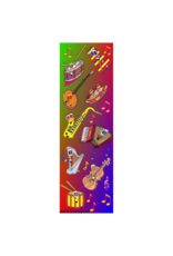 incento magic STICKERS: MUSICAL INSTRUMENTS - 6 SHEETS