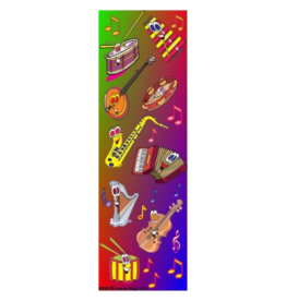incento magic STICKERS: MUSICAL INSTRUMENTS - 6 SHEETS