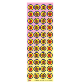 incento magic STICKERS -  JUMBO  DOTS -  APPLES - 6 SHEETS