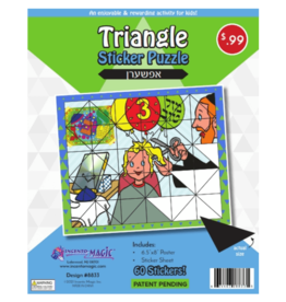 incento magic TRIANGLE STICKER PUZZLE: UPSHERIN 6.5"X8"