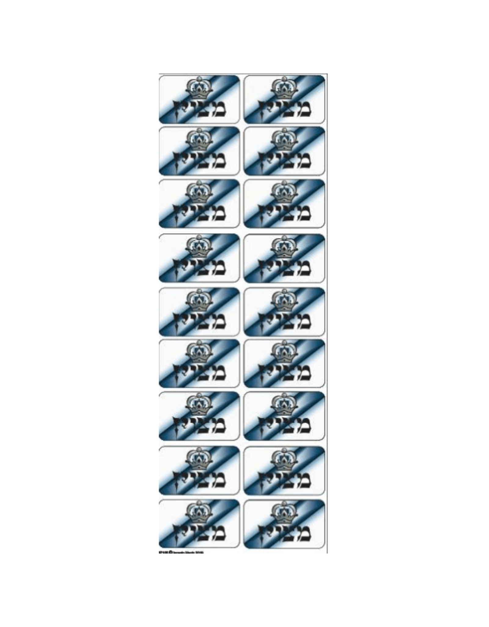 incento magic STICKERS: RECTANGULAR METZUYAN - 6 SHEETS