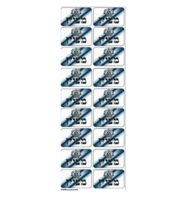 incento magic STICKERS: RECTANGULAR METZUYAN - 6 SHEETS