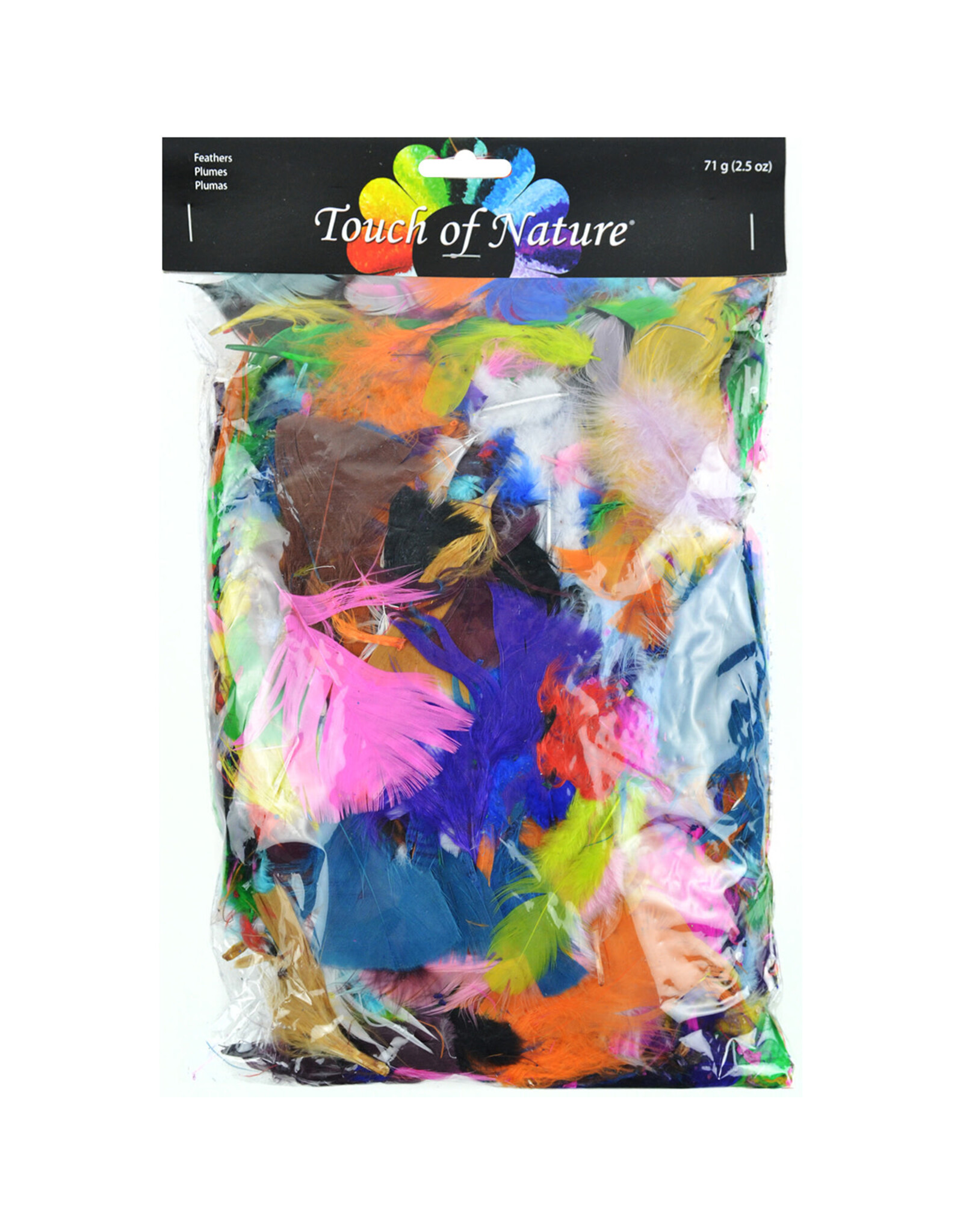 FEATHERS: BRIGHT ASSORTED  71 GRAMS