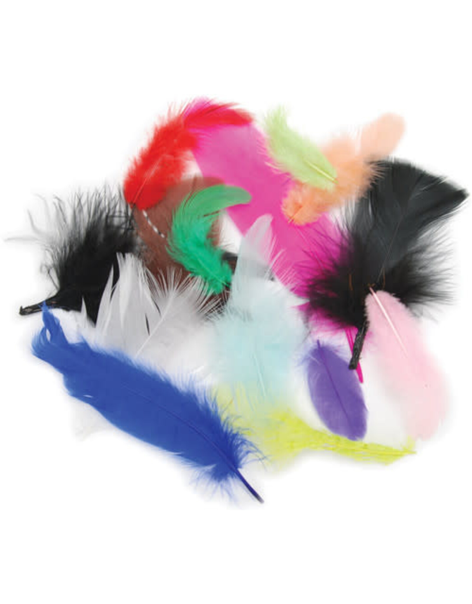 FEATHERS: BRIGHT ASSORTED  71 GRAMS