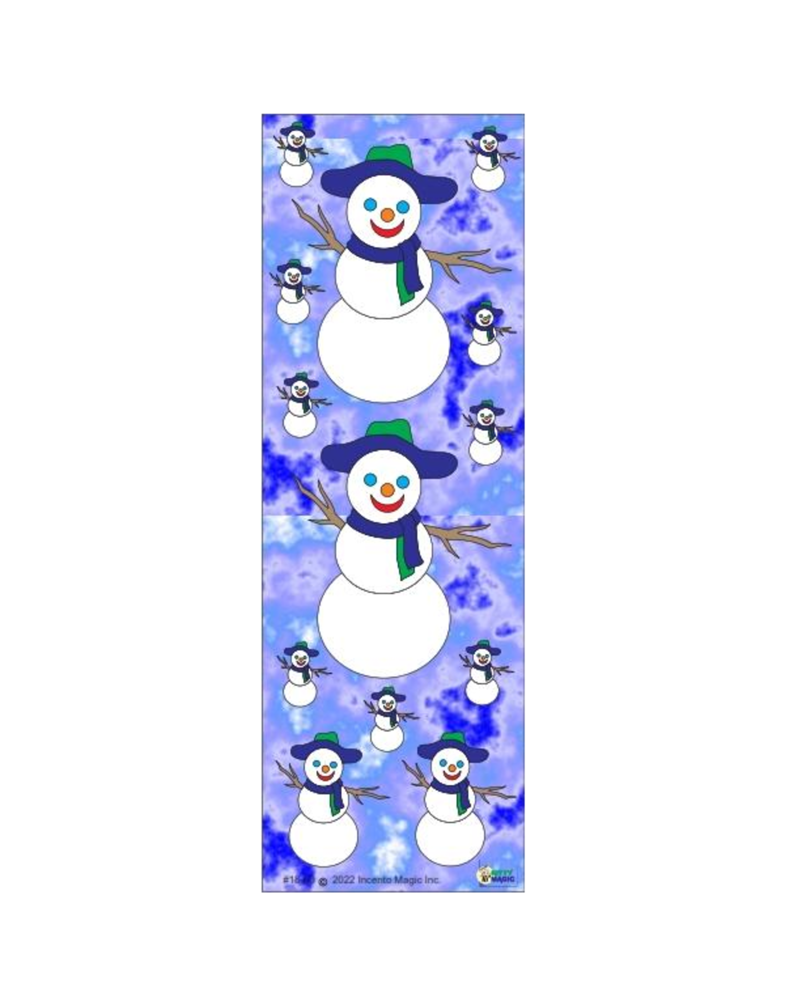 incento magic STICKERS  - SNOW MEN - 6 SHEETS