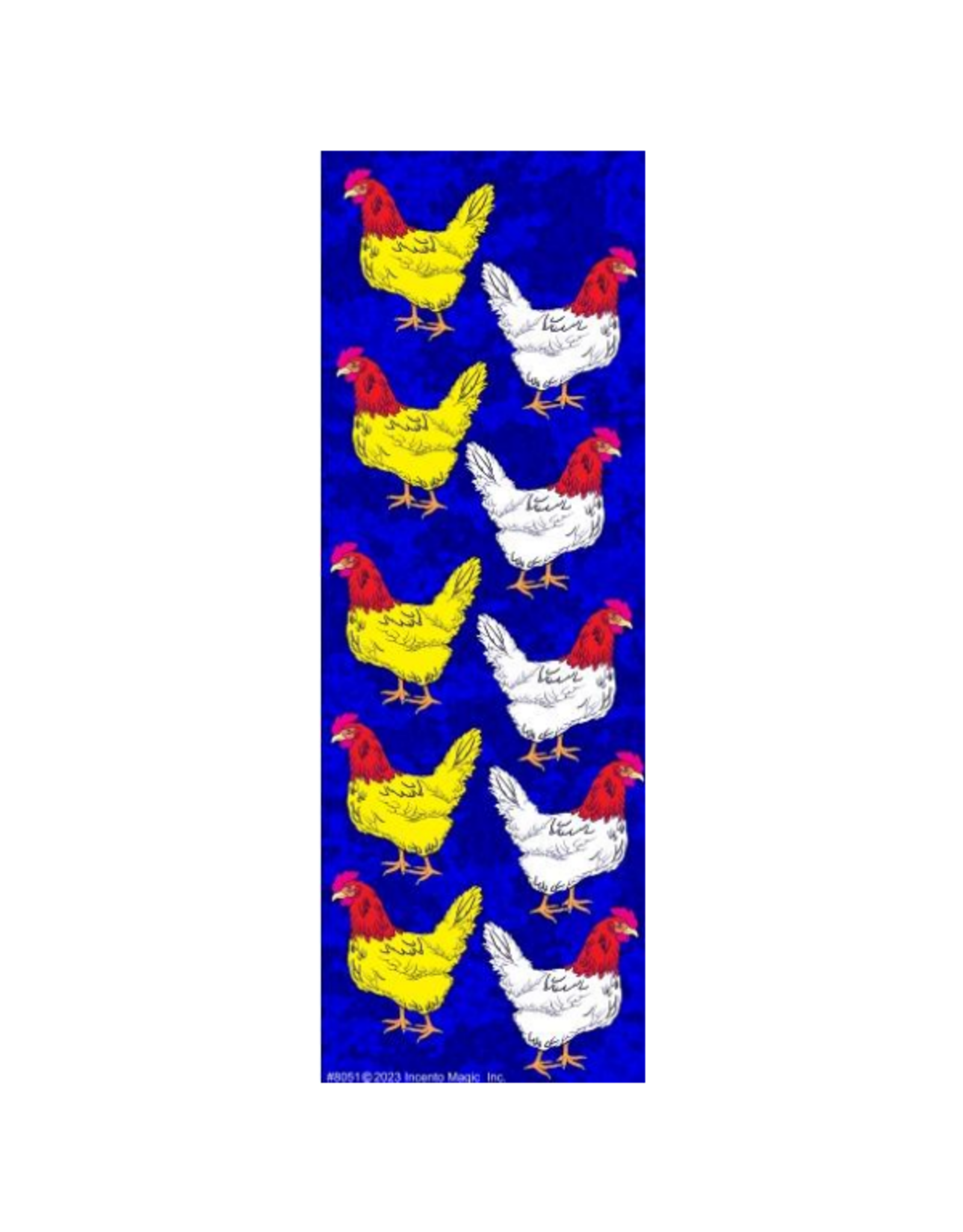 incento magic STICKERS: CHICKEN  ( KAPPAROS ) - 6 SHEETS