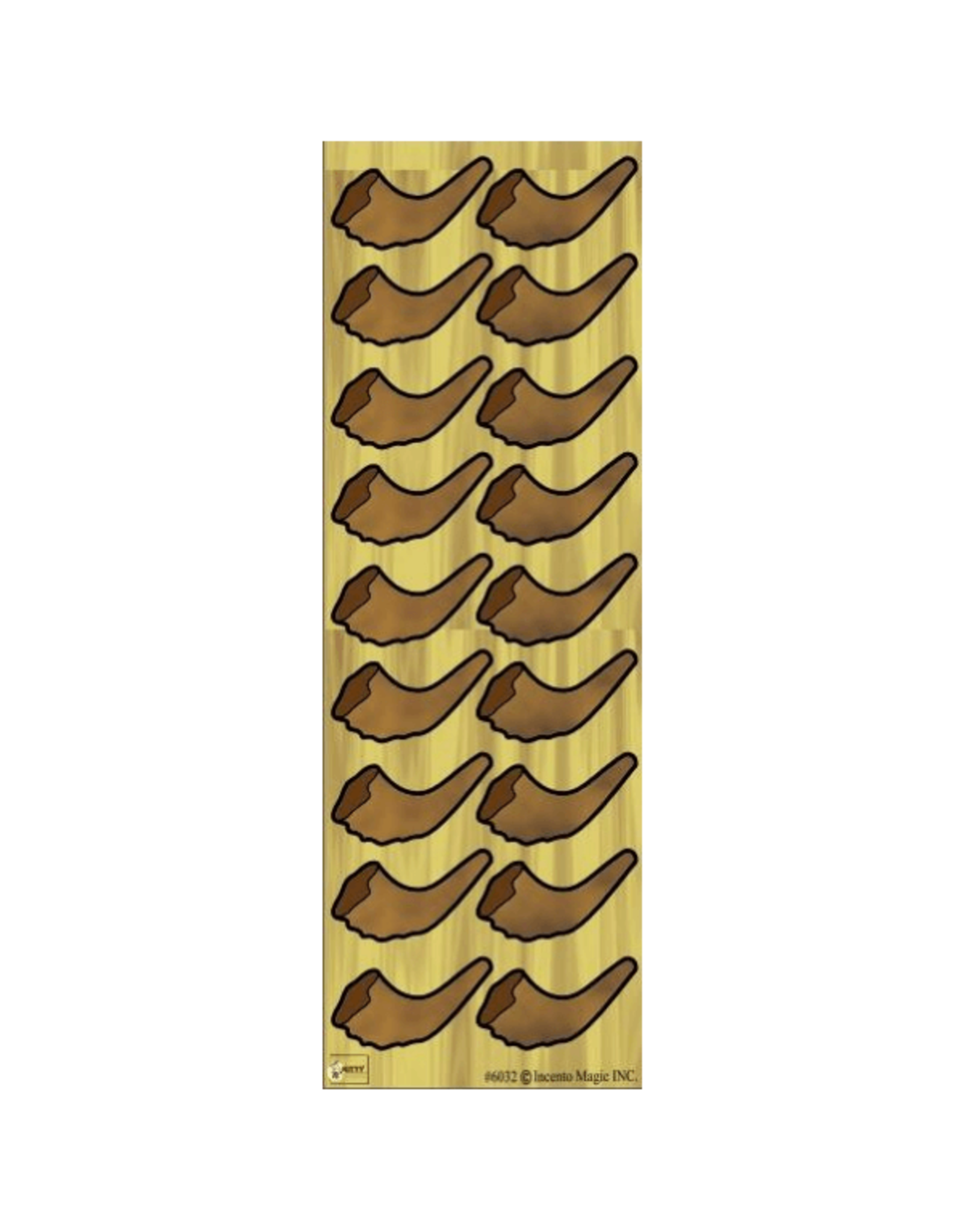incento magic STICKERS: DIE CUT SHOFAR 126 STICKERS