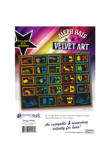 incento magic VELVET ART: ALEF BEIS WITH MARKERS 8.5"X11"