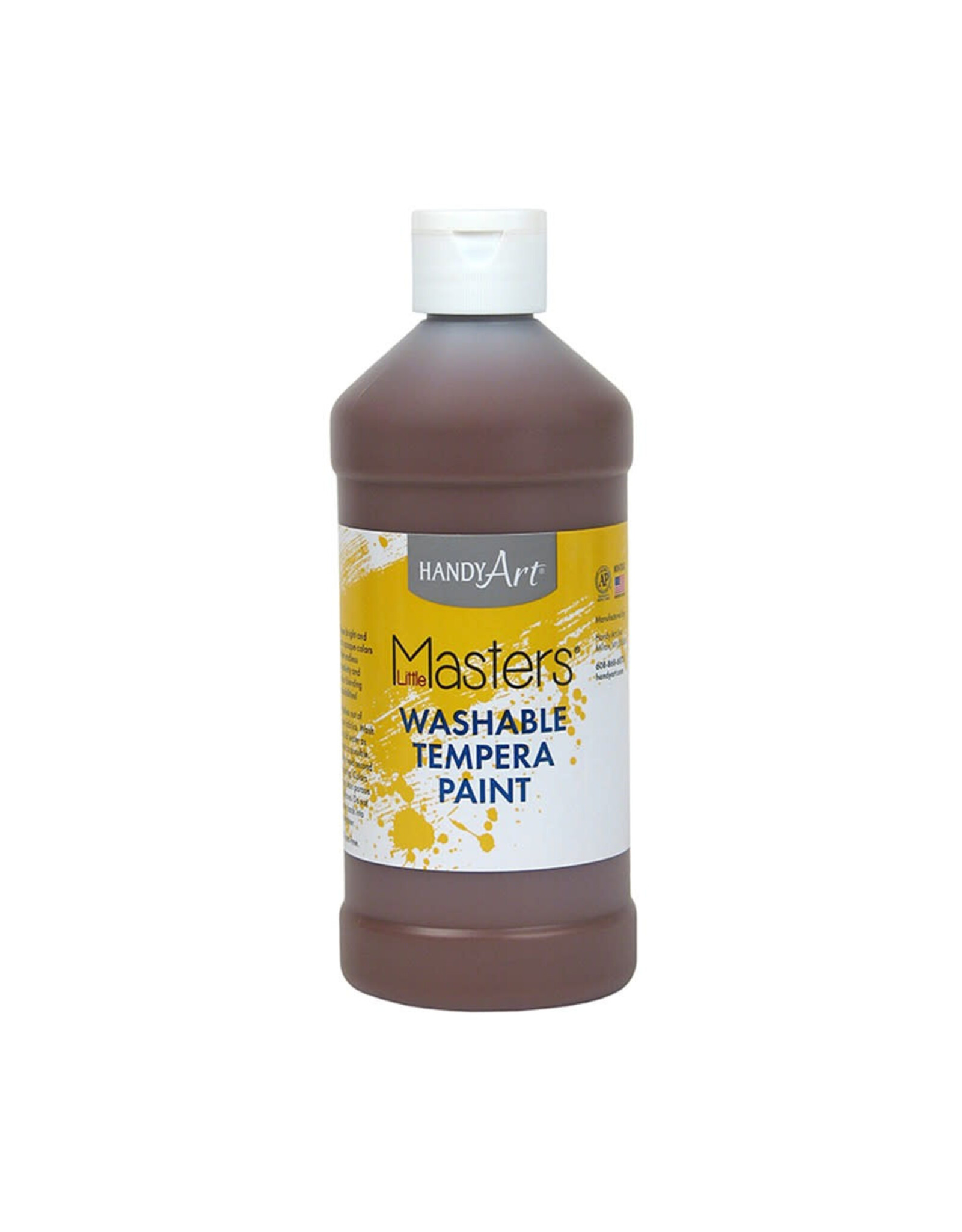 WASHABLE TEMPERA PAINT: BROWN 16OZ