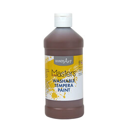 WASHABLE TEMPERA PAINT: BROWN 16OZ