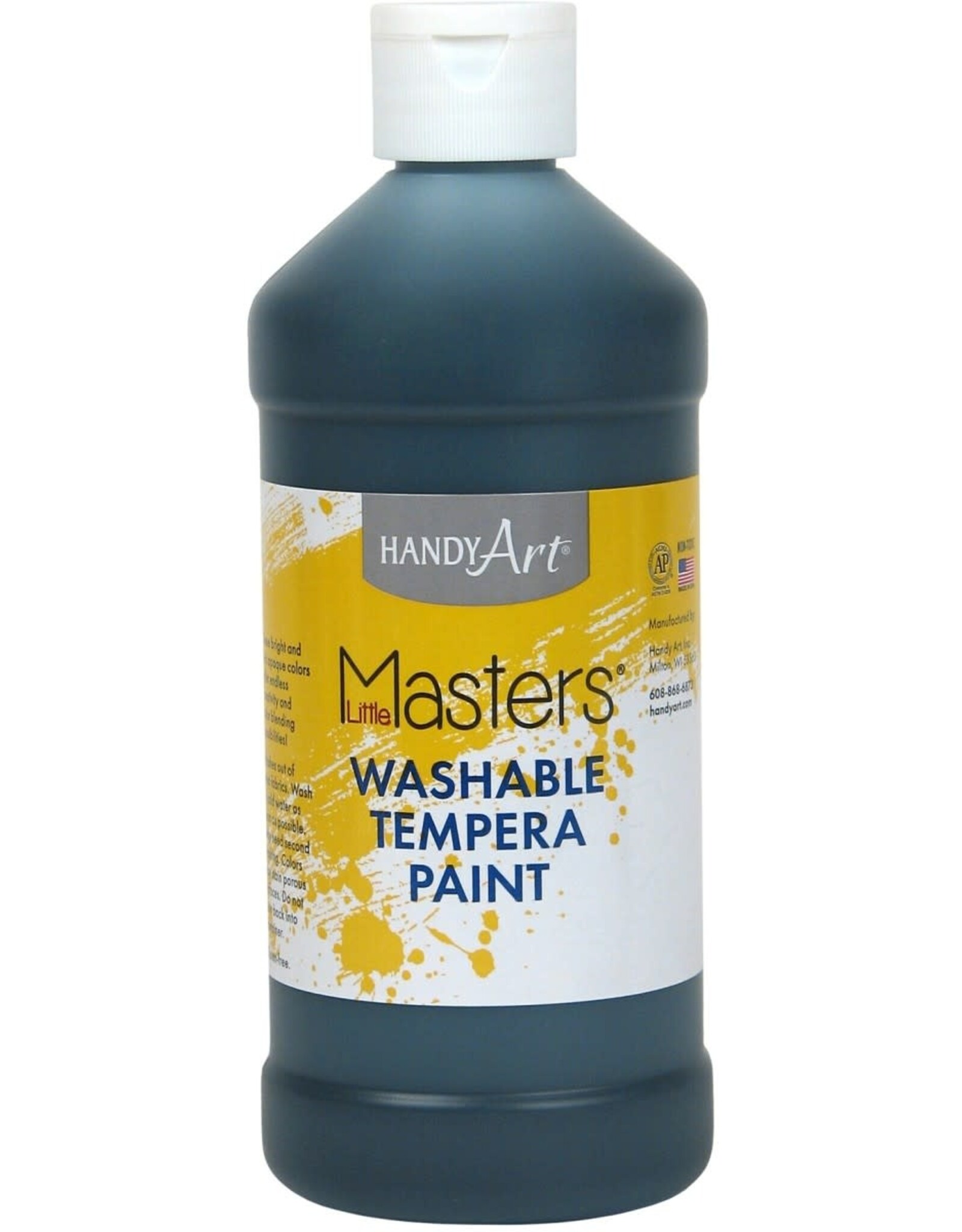 WASHABLE TEMPERA PAINT: BLACK 16OZ