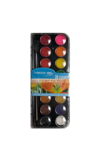 WATERCOLOR PAINT 16 COLORS WITH BRUSH