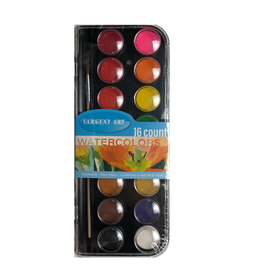 WATERCOLOR PAINT 16 COLORS WITH BRUSH