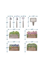Bulletin Board Set Curiosity Garden Class Jobs - 54 Pieces