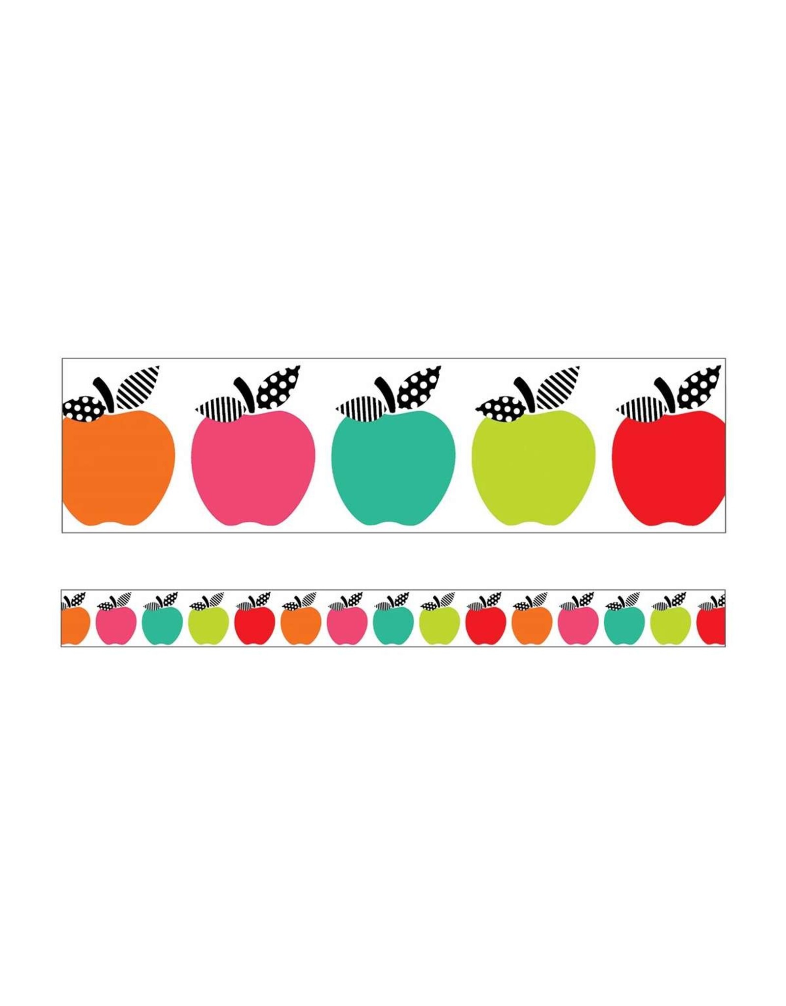 STRAIGHT BOARD: STYLISH  BRIGHTS APPLES - 3"x36'