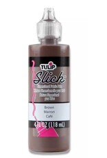 TULIP FABRIC PAINT : BROWN 4 OZ  SLICK