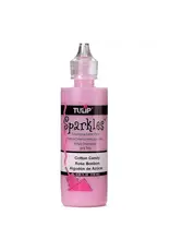 Tulip TULIP FABRIC PAINT: SPARKLES COTTON CANDY 4OZ