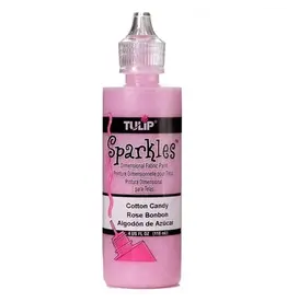 Tulip TULIP FABRIC PAINT: SPARKLES COTTON CANDY 4OZ