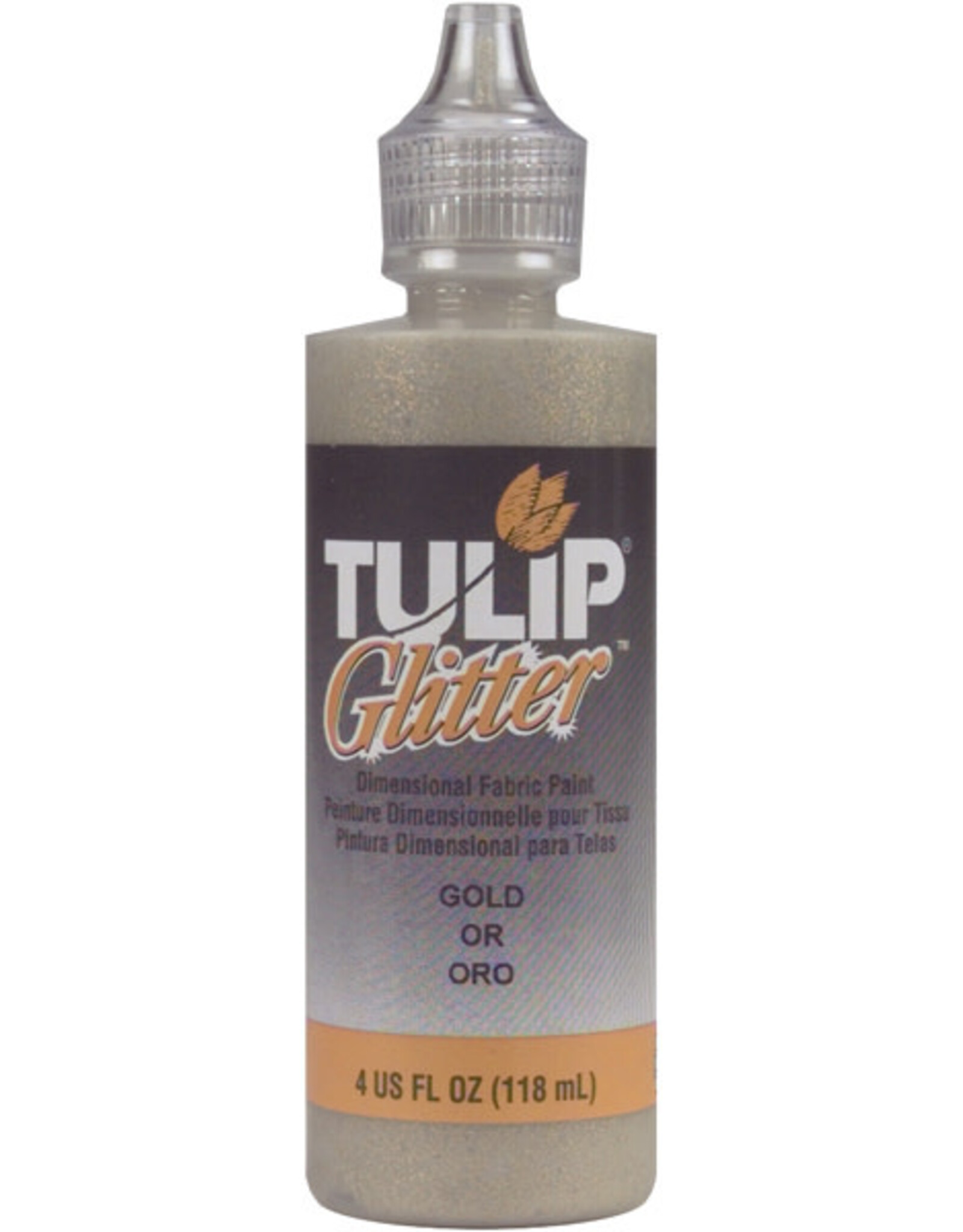 Tulip Tulip Dimensional Fabric Paint 4oz-Glitter - Gold