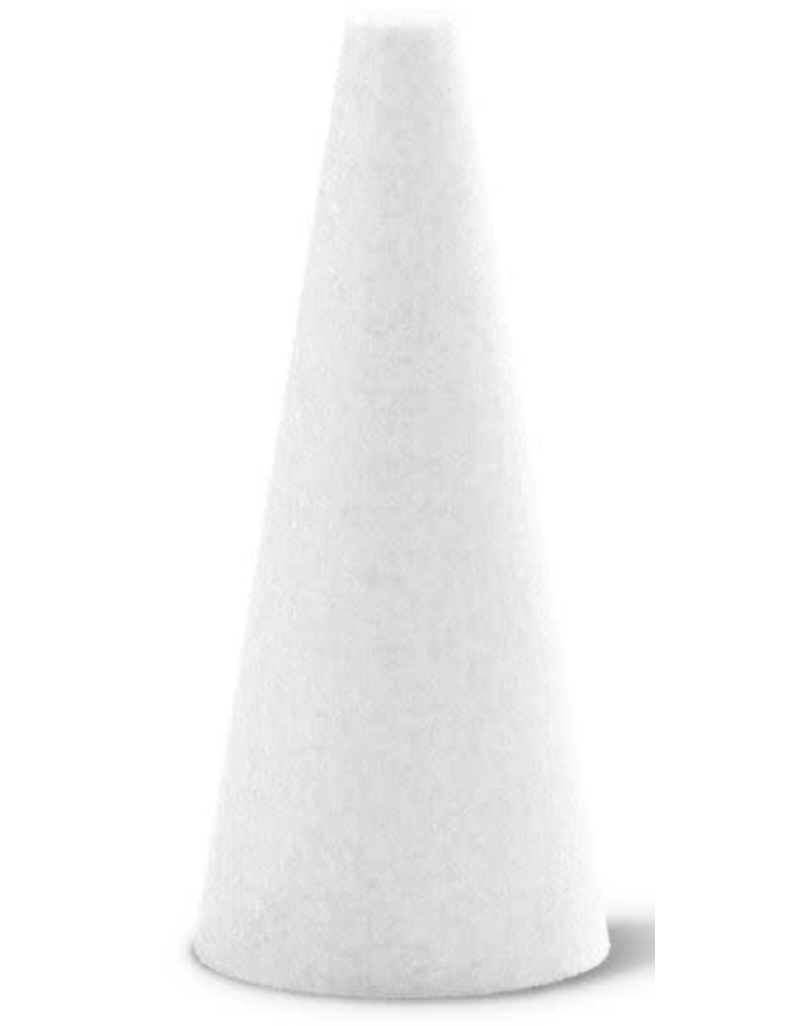 STYROFOAM CONE:  6" X 2.75" -  WHITE