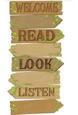 MINI BULLETIN BOARD SET DIRECTIONAL SIGNS
