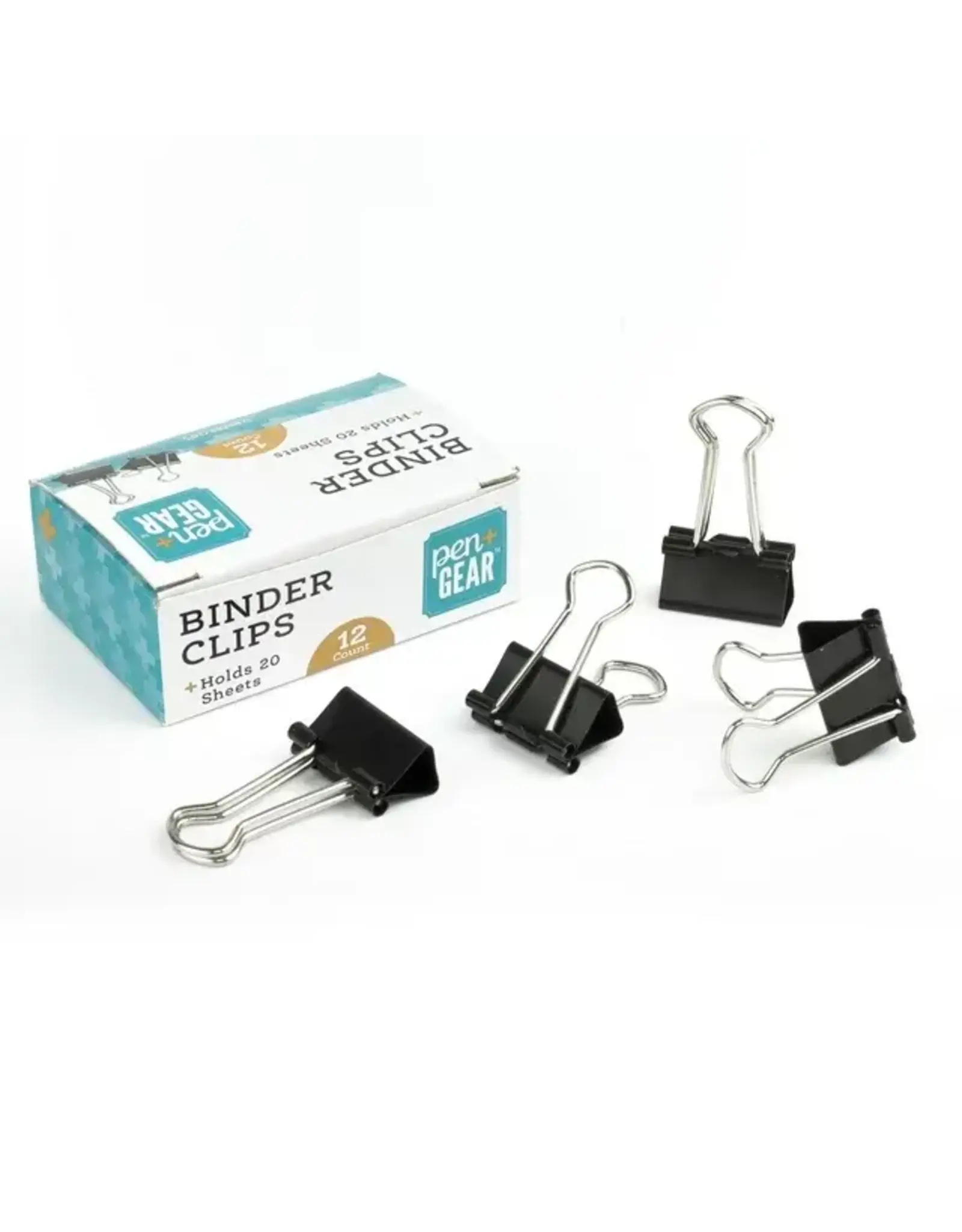 BINDER CLIPS:  3/4"WIDTH  5/16" CAPACITY -  12 PACK