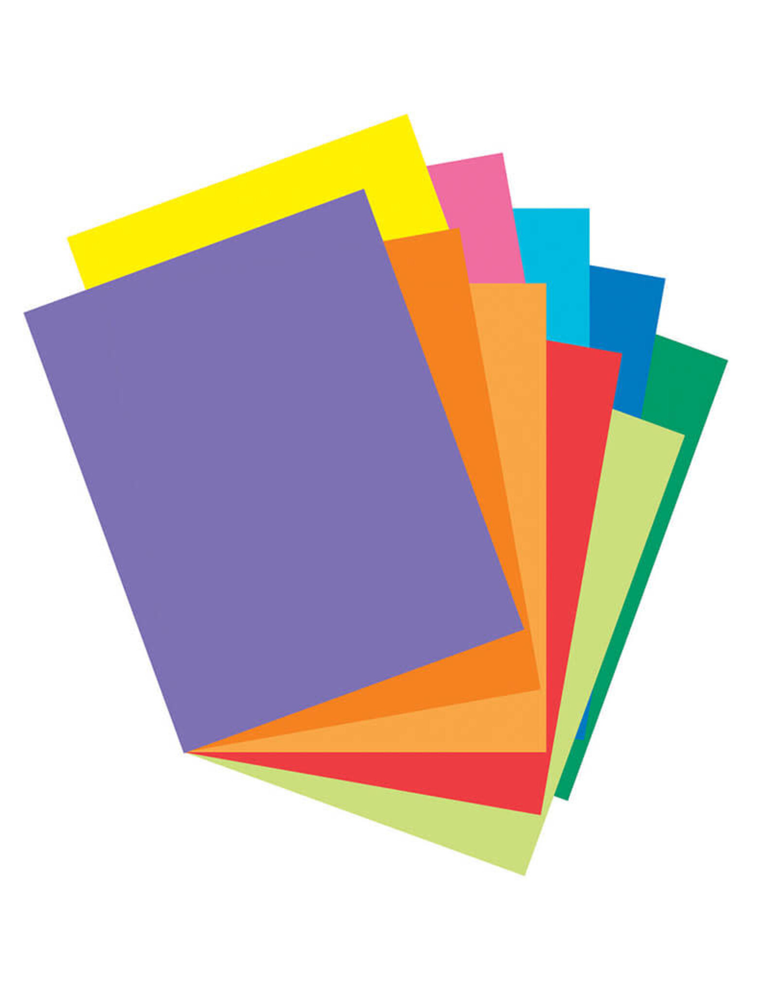 CARDSTOCK: 65LB 8 1/2"X11"   ASSORTED BOLD COLORS 250 SHEETS