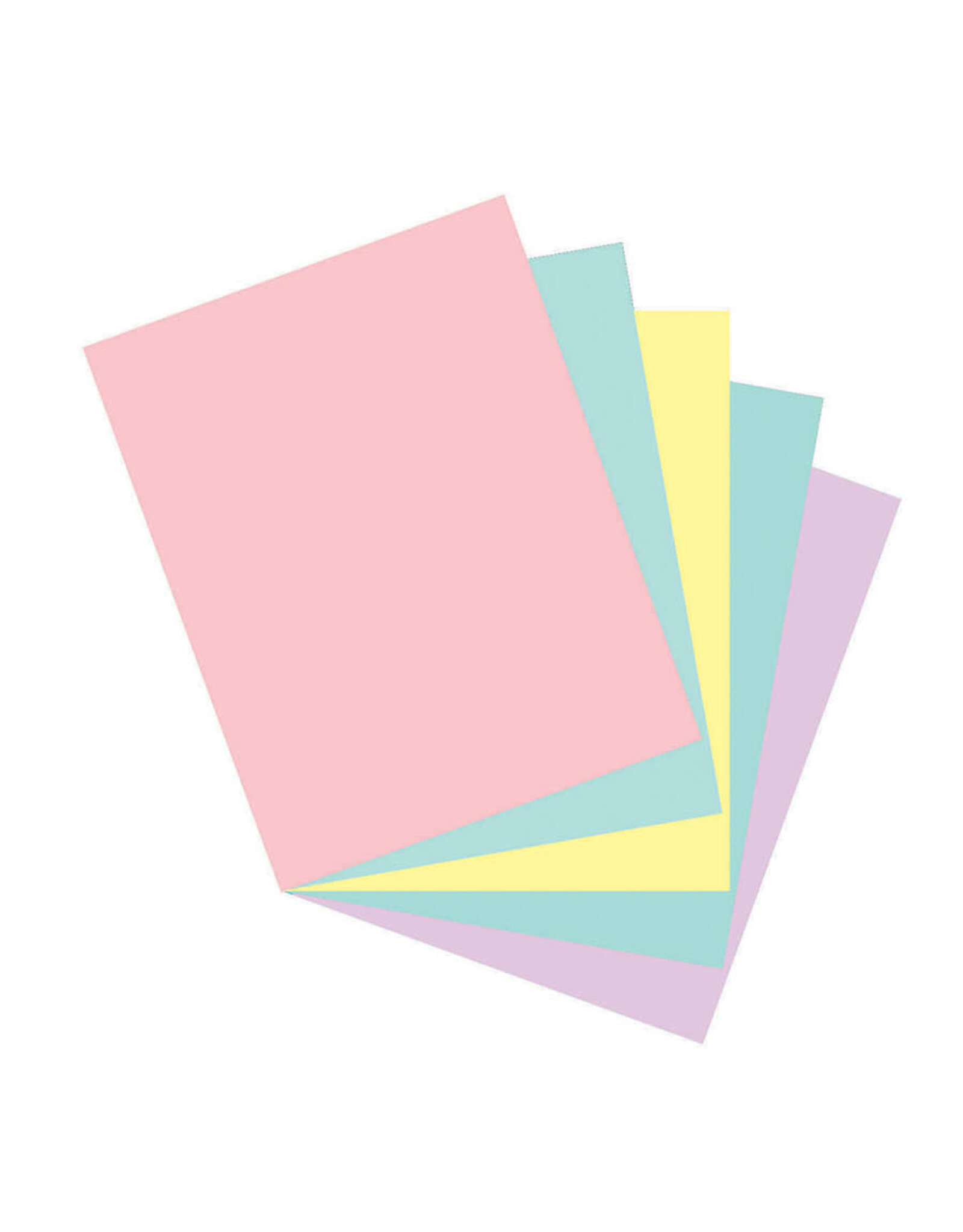 CARDSTOCK: 65LB 8 1/2"X11" ASSORTED PASTEL COLORS 100 SHEETS