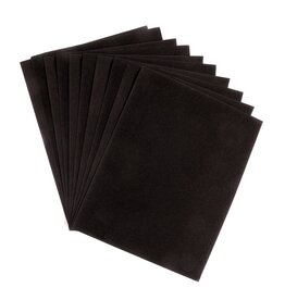 HYGLOSS VELOUR PAPER : 8.5x11 BLACK 50 PACK
