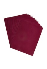 HYGLOSS VELOUR PAPER  8.5x11 MAROON  10 PACK