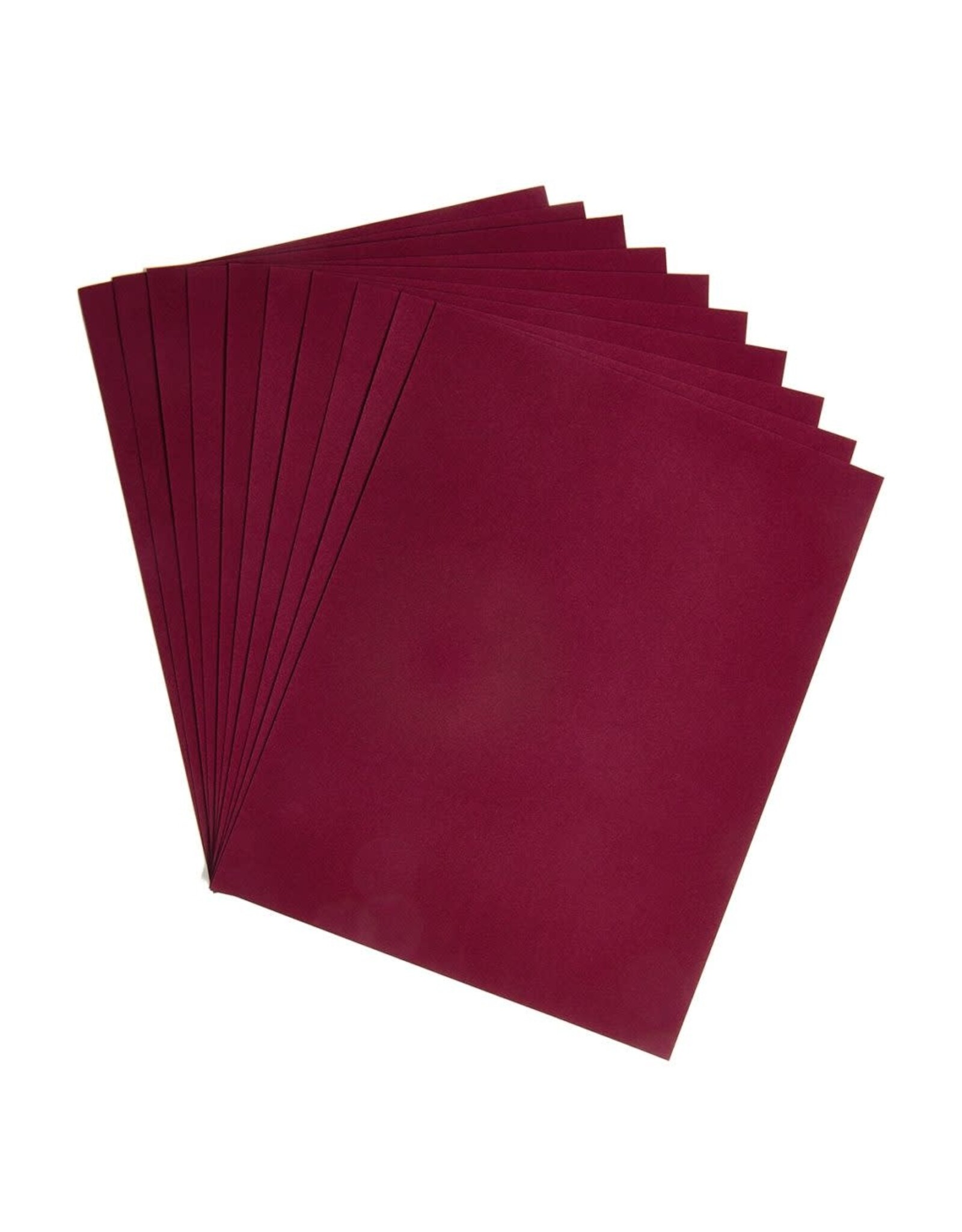 HYGLOSS VELOUR PAPER  8.5x11 MAROON  10 PACK