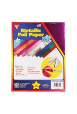METALLIC PAPER: 8.5"X11"  FUSHIA  12 SHEETS