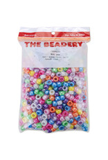 PONY BEADS: PEARL MULTI COLOR 6mmX9mm  900 Pack