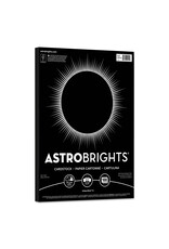 CARDSTOCK ASTROBRIGHT: 65LB  8½''x11'' BLACK - 100 SHEETS
