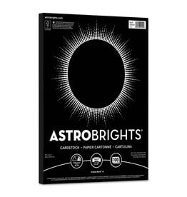 CARDSTOCK ASTROBRIGHT: 65LB  8½''x11'' BLACK - 100 SHEETS