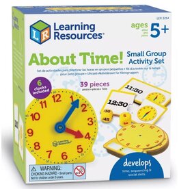ABOUT TIME! SMALL GROUP ACTIVITY SET - 6 CLOCKS - 39 PIECES