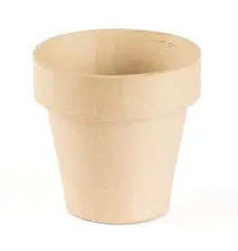FLOWER POT: PAPER MACHE 4"