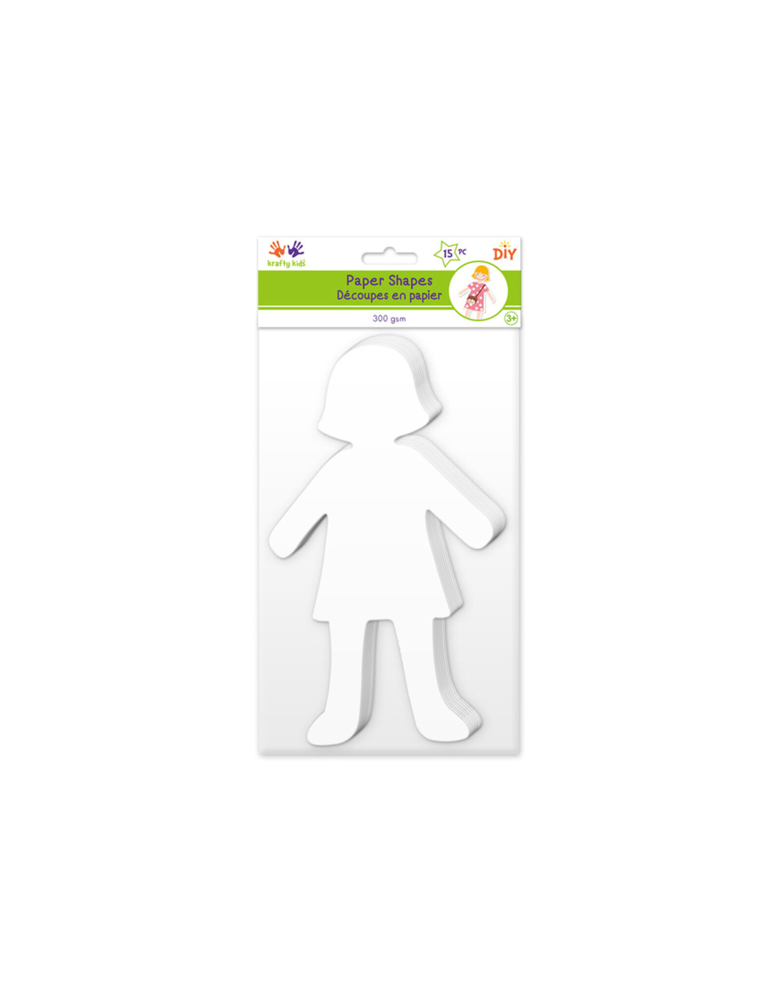 CUT-OUTS: LARGE GIRL 9" 15 PACK
