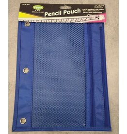 PENCIL POUCH: 8"x10", 2 ZIPPER