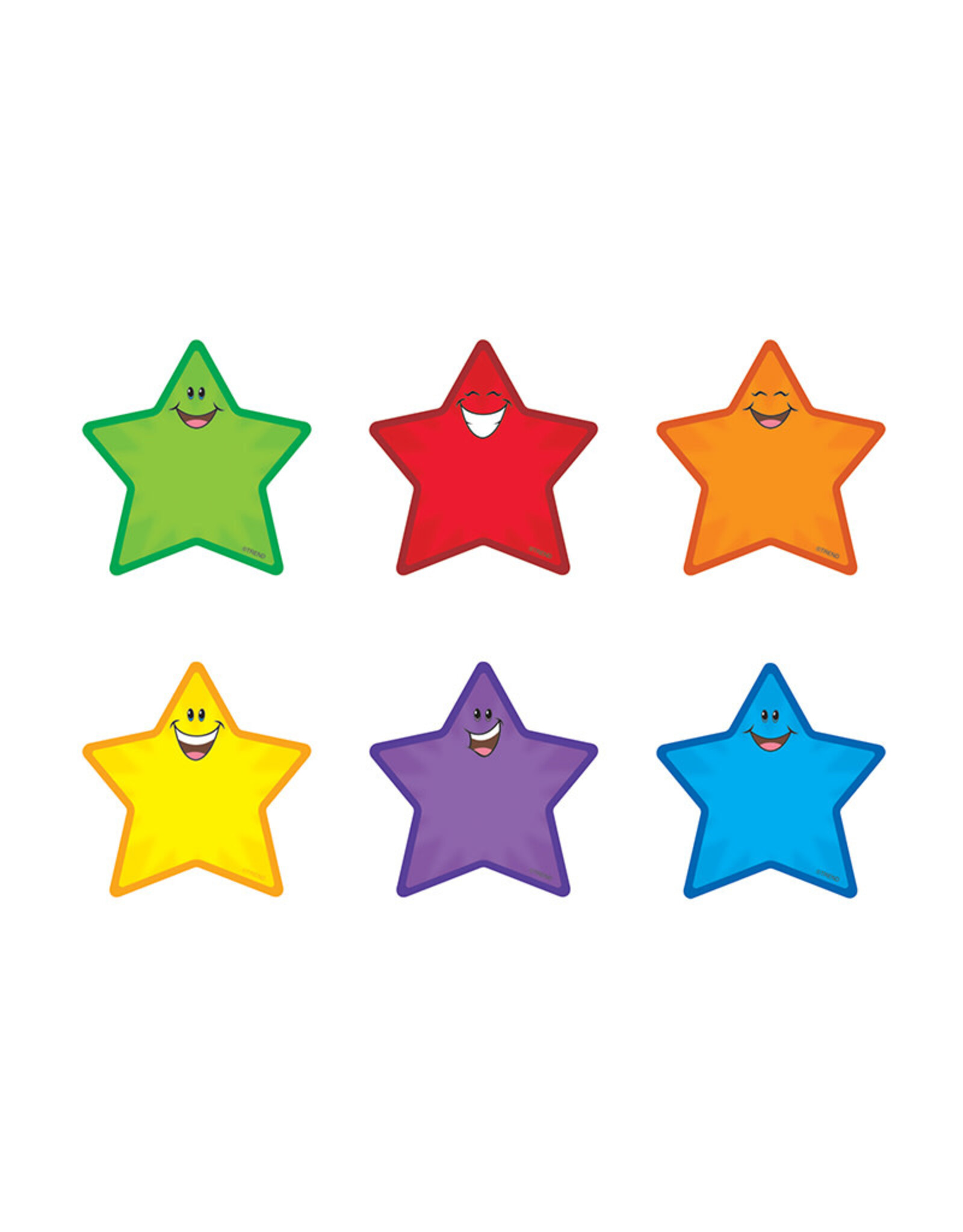 Trend Enterprises CUT-OUTS: MINI STARS ASSORTED COLORS 3" 36 PACK