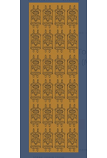 STICKERS -  DIE CUT TORAH GOLD 4across 6-sheets
