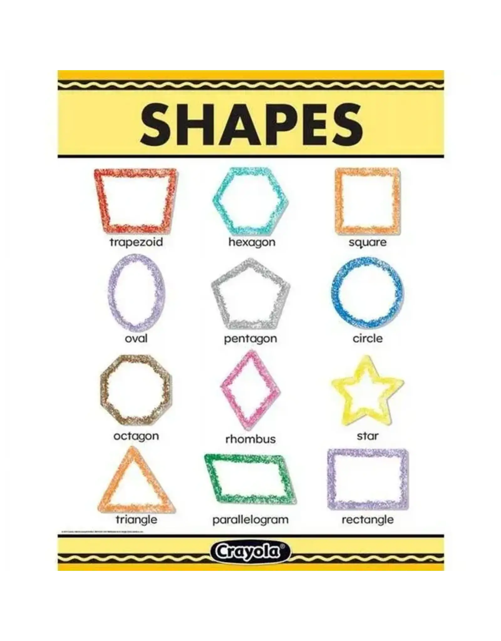 CHARTLET CRAYOLA SHAPES 17"X22"
