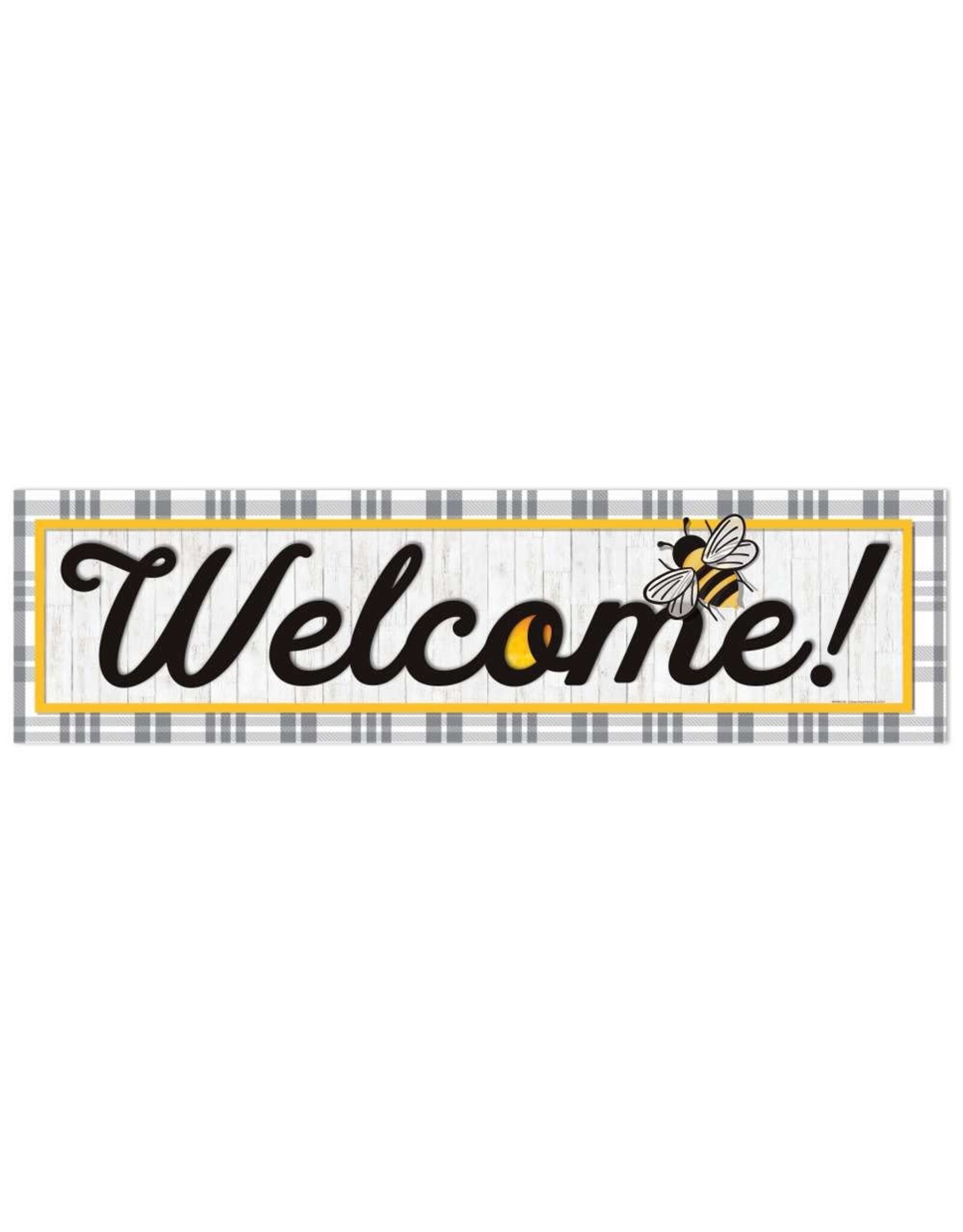 WELCOME BANNER-BEEHIVE 12"X45"