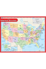 CHARTLET: UNITED STATES MAP 17"X22"