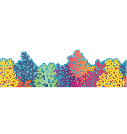 EXTRA WIDE  SCALLOPED BORDER CORAL REEF 3 1/4"X37'