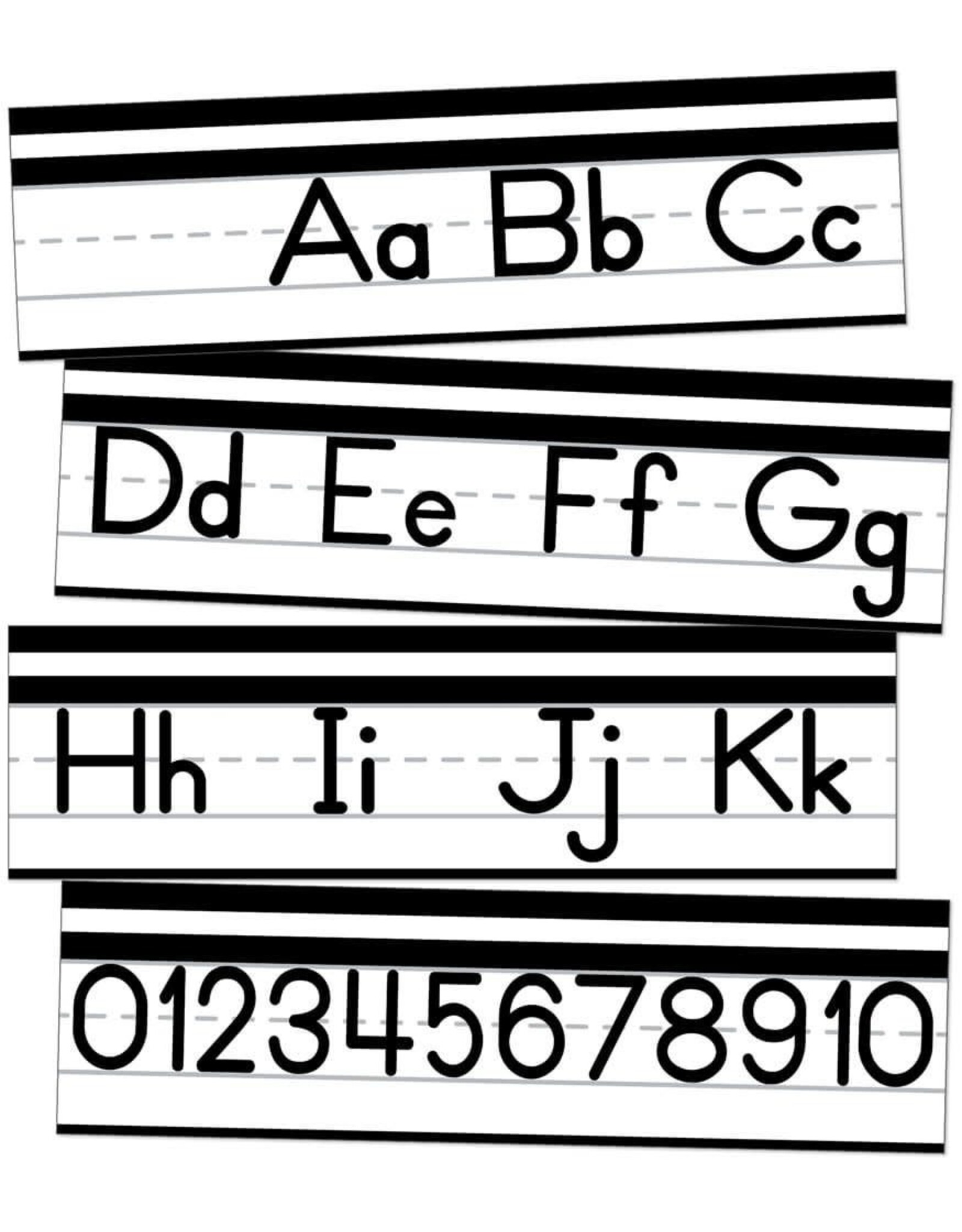 MINI BULLETIN BOARD SET ALPHABET AND NUMBER LINE