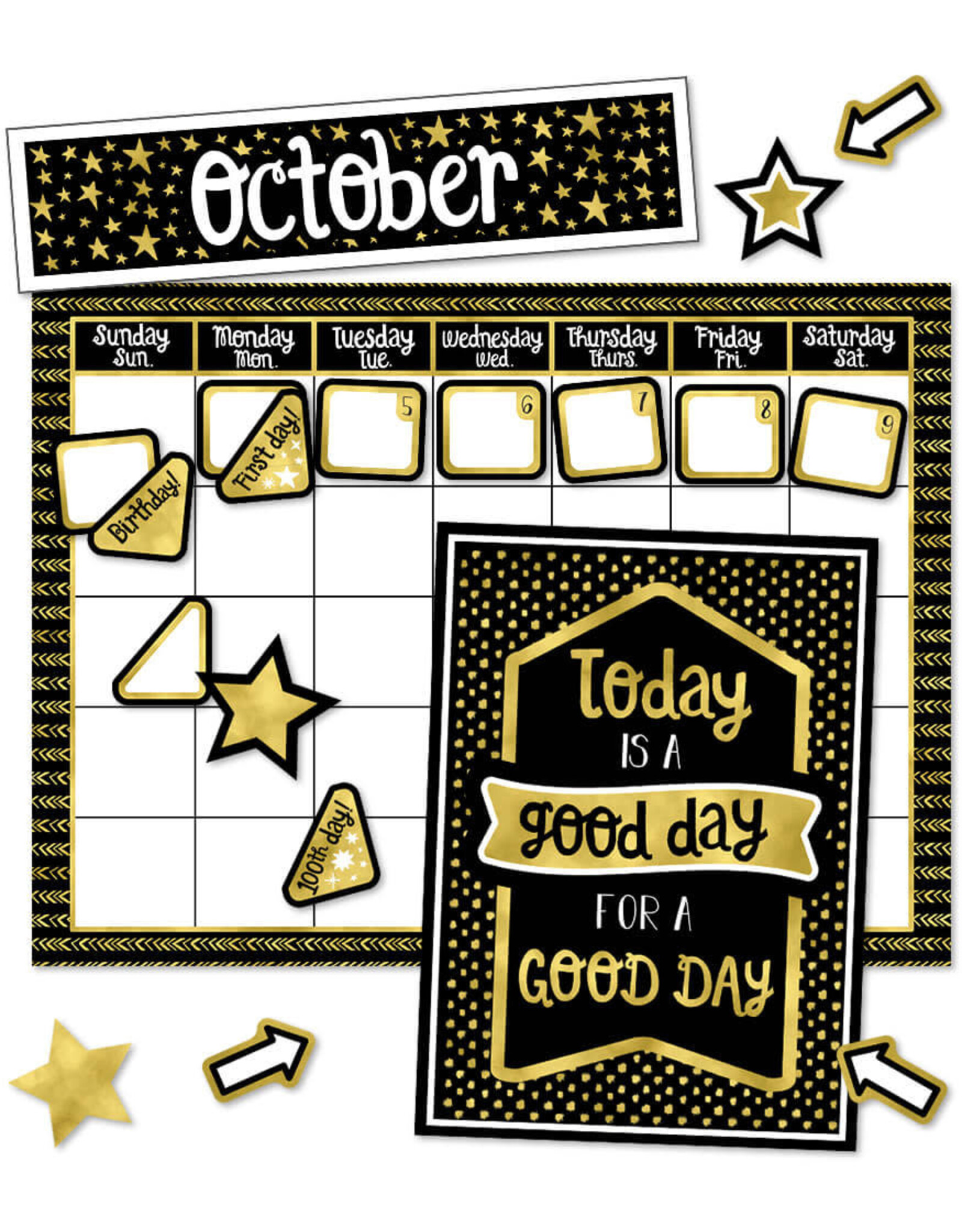 BULLETIN BOARD SET: SPARKLE AND SHINE CALENDAR