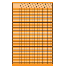 INCENTIVE CHART VERTICAL: 14"X22" ORANGE