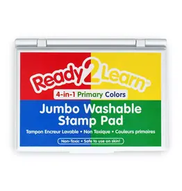 JUMBO STAMP PAD: WASHABLE 4 COLOR PRIMARY